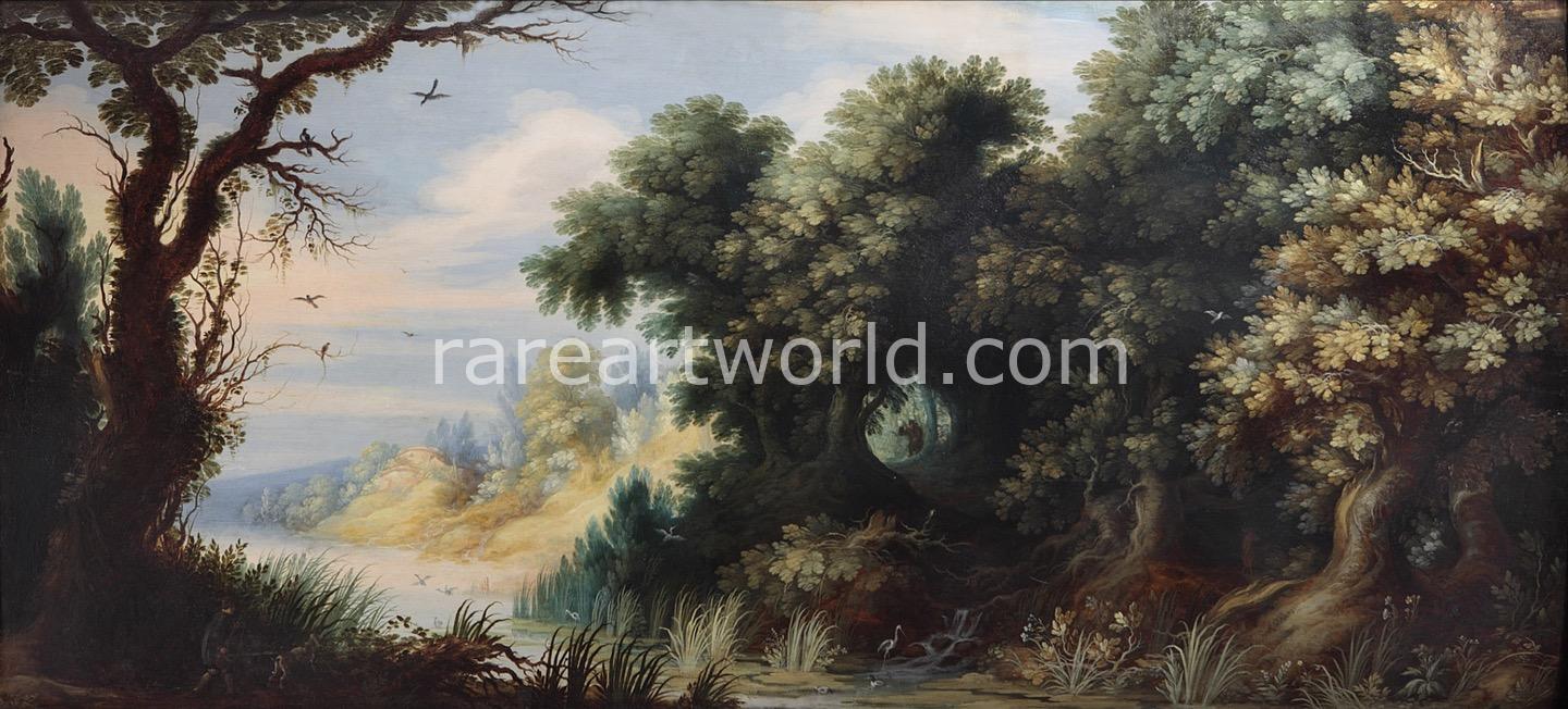 Landscape with a hunting scene by Alexander Keirincx Landscape with a hunting scene, Alexander Keirincx