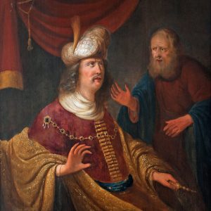 The Prophet Nathan denounces King David by Jan Adriaensz van Staveren