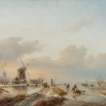 Winter ice skating by Jan Jacob Spohler